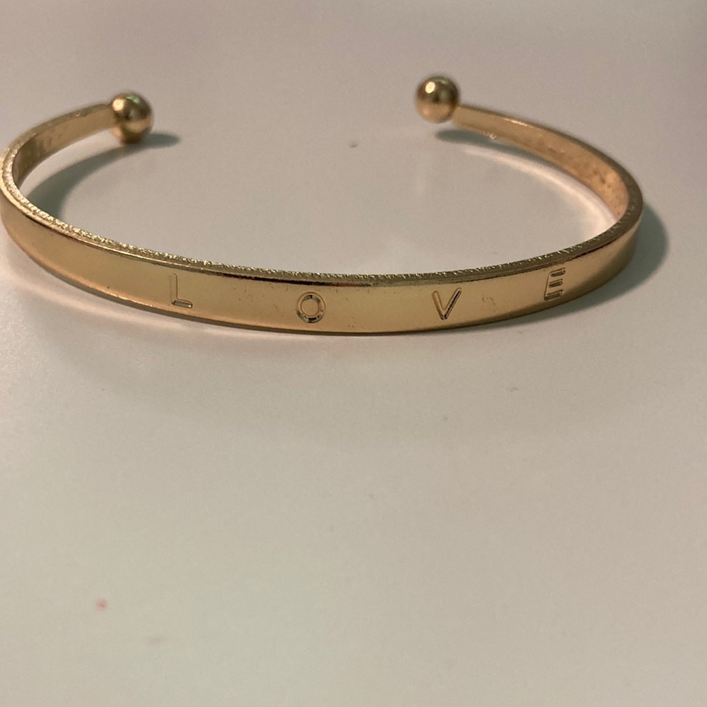 Gold love bracelet
